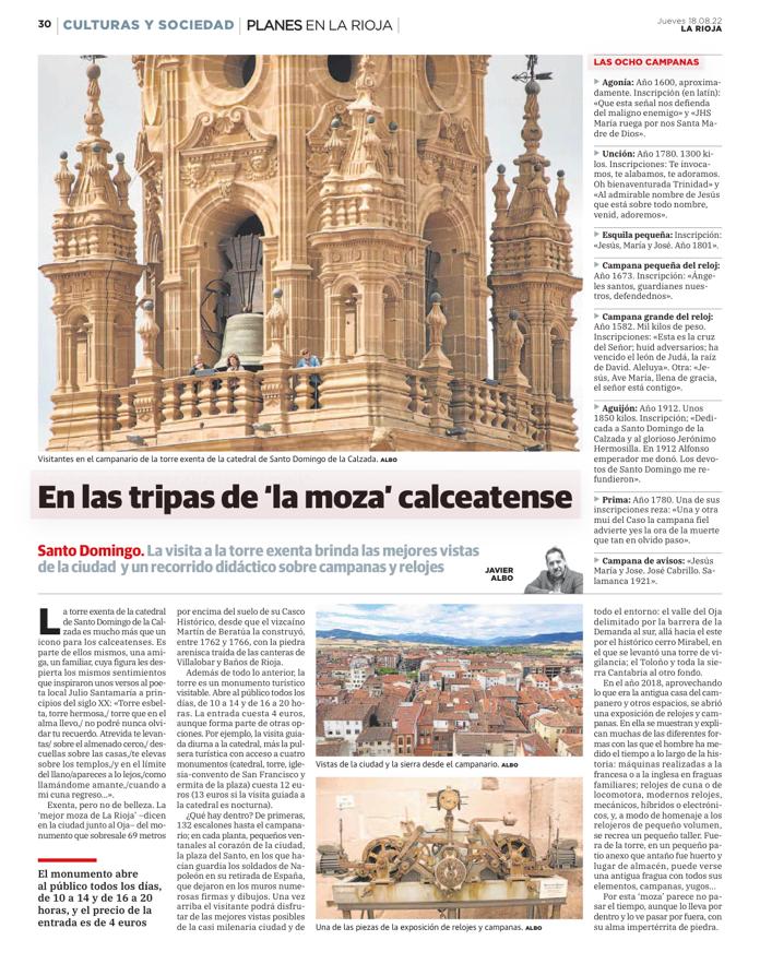 En las tripas de «la moza» calceatense